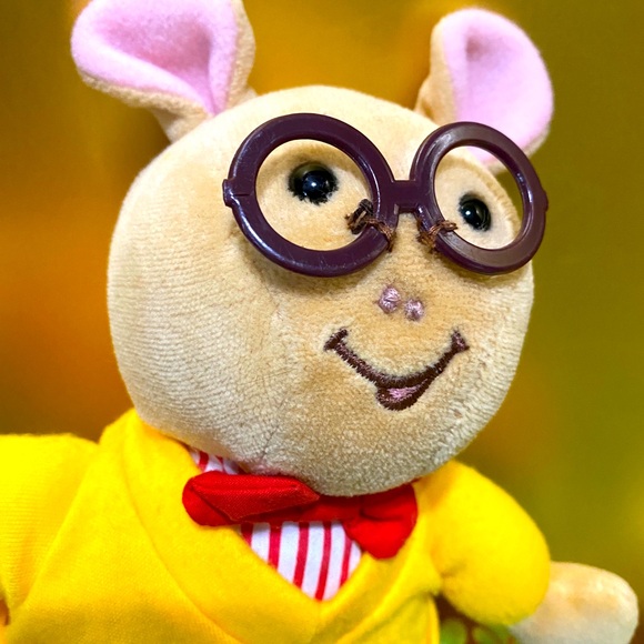 ARTHUR CARTOON CHARACTER COLLECTIBLE PLUSH VINTAGE 1995 EDEN EMBROIDERED  10” - Picture 2 of 11